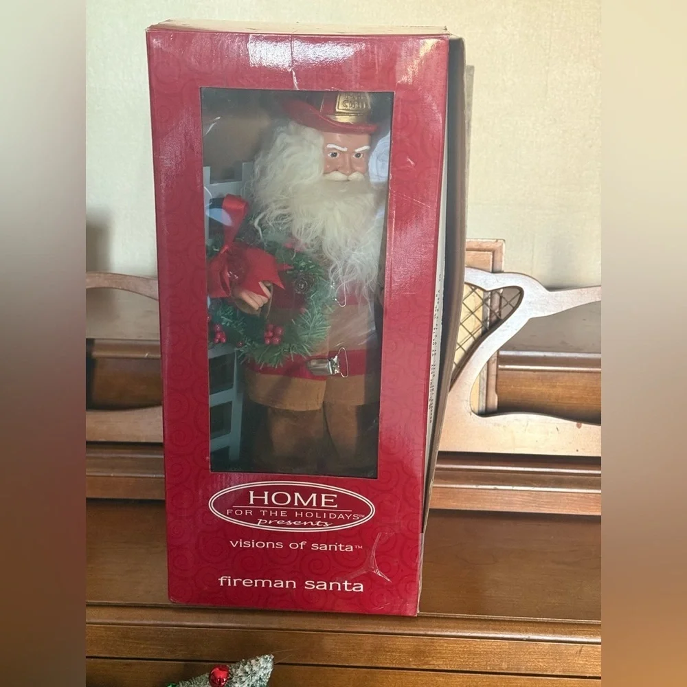 Home For The Holidays fireman santa